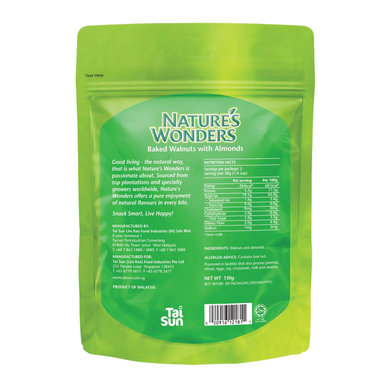 Baked Walnuts with Almonds