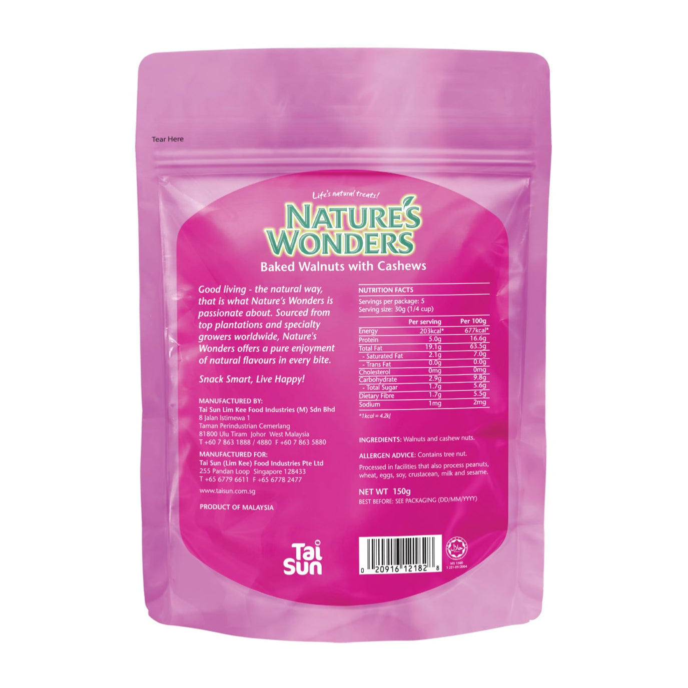 Baked Walnuts with Cashews