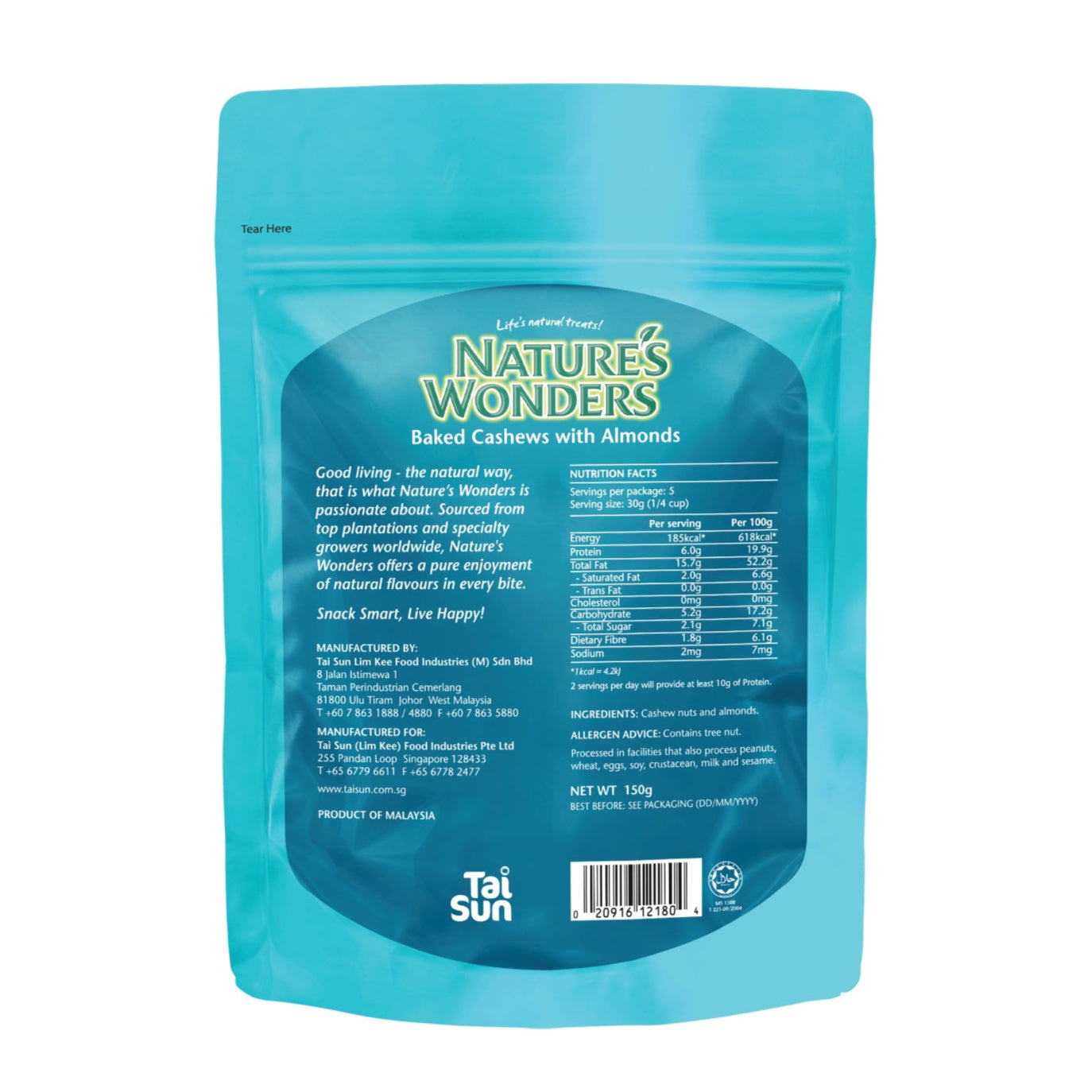 Baked Cashews with Almonds