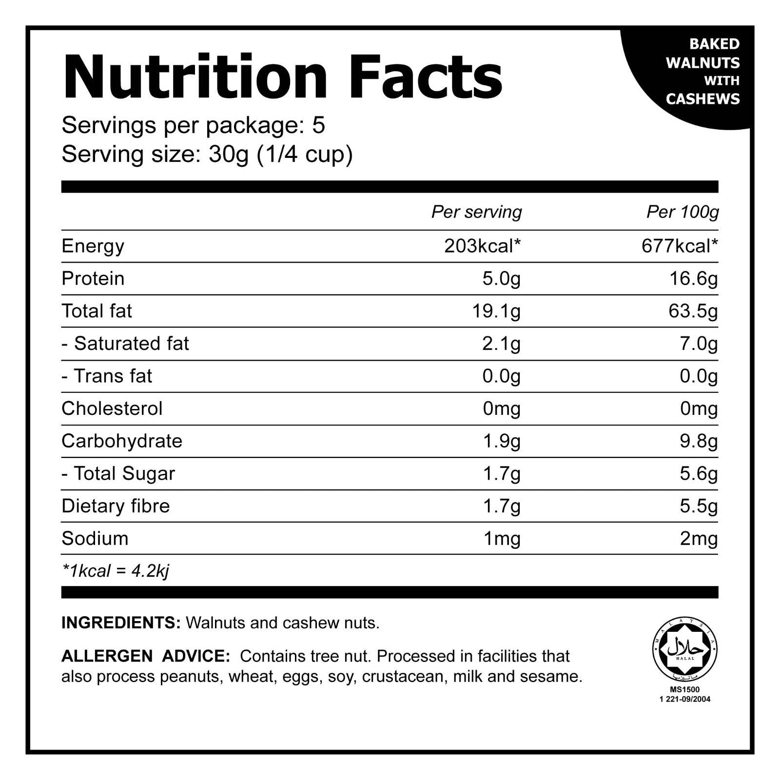 Baked Walnuts with Cashews