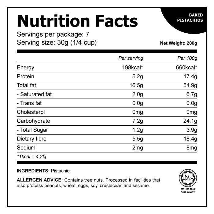 Baked Pistachios (200g)